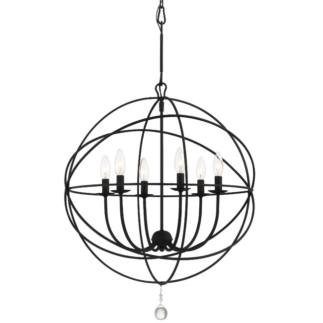 Solaris 5 Ring Chandelier by Crystorama