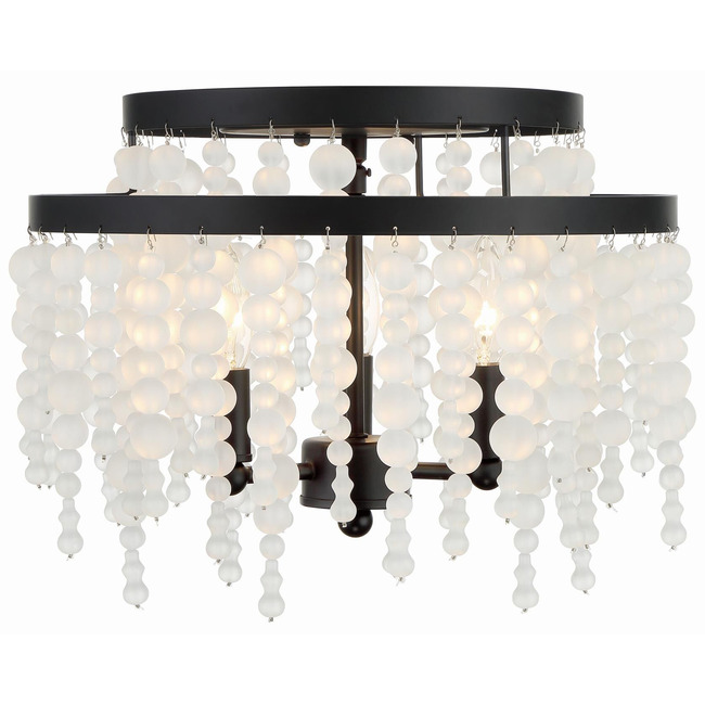 Poppy Semi Flush Ceiling Light by Crystorama