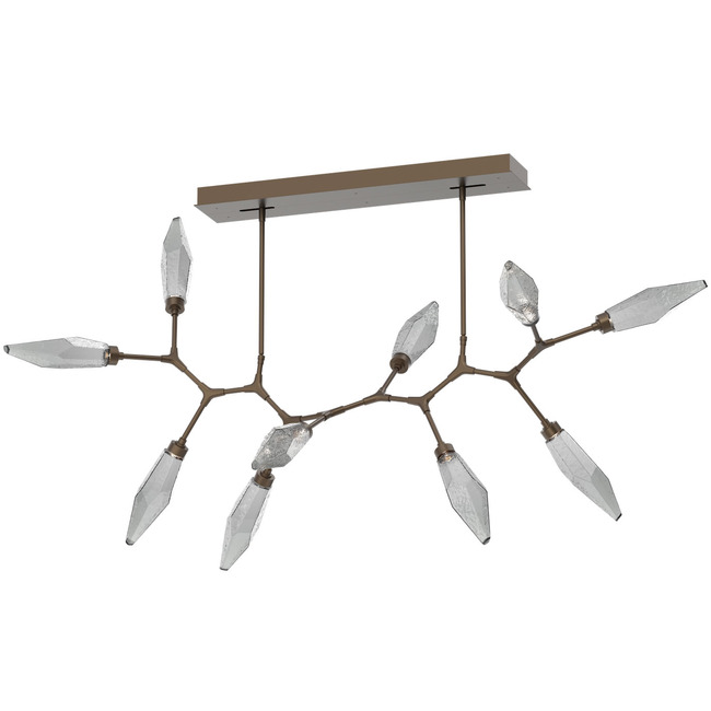 Rock Crystal Modern Branch Chandelier by Hammerton Studio