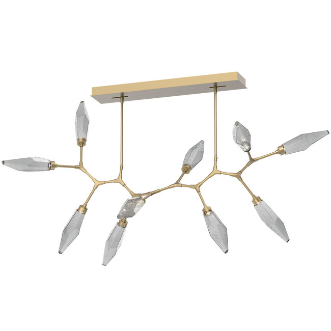 Rock Crystal Modern Branch Chandelier by Hammerton Studio