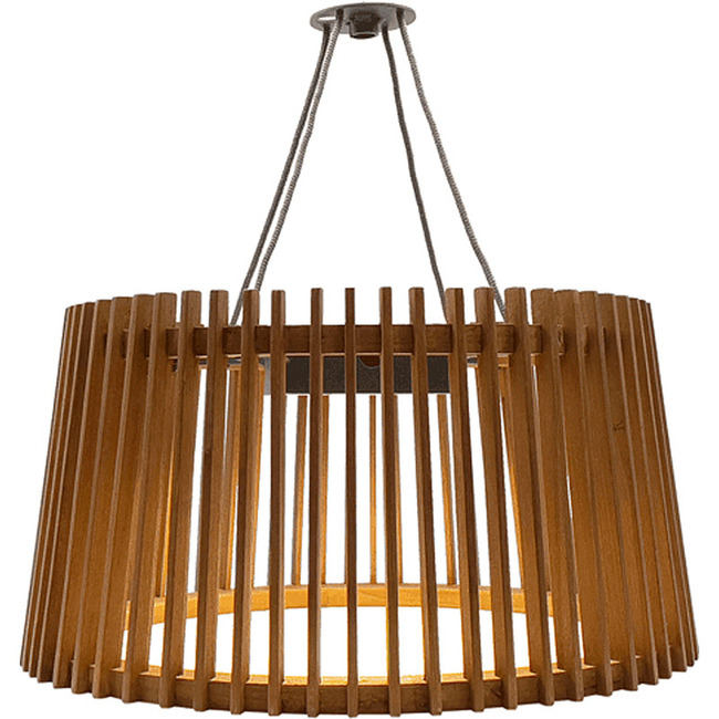 Muse Pendulum Outdoor Solar Pendant by Les Jardins Solar Lighting