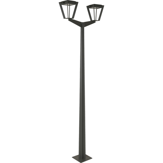 Metro Duo Outdoor Solar Post Light by Les Jardins Solar Lighting
