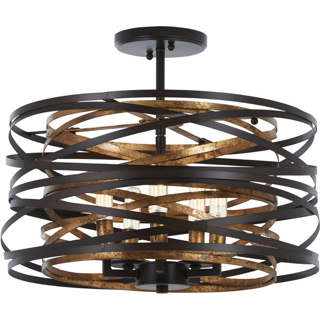 Vortic Flow Convertible Pendant / Semi Flush by Minka Lavery