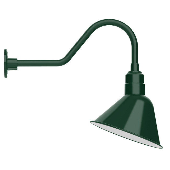 Angle Outdoor Gooseneck Wall Light by Montclair Light Works