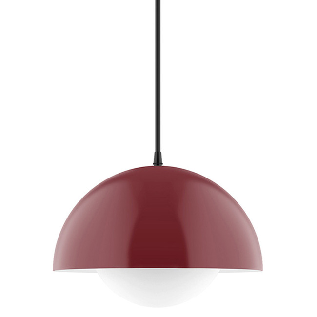 Axis Arcade Cord Hung Pendant with Glass Globe by Montclair Light Works