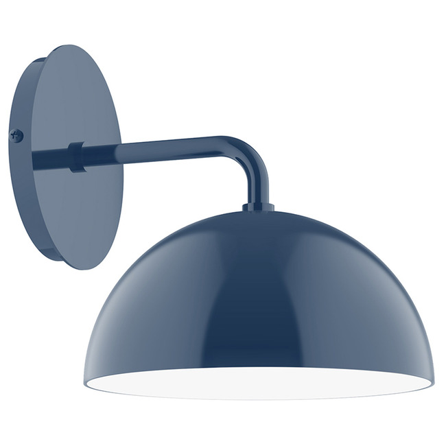 Axis Dome Curved Arm Wall Light by Montclair Light Works