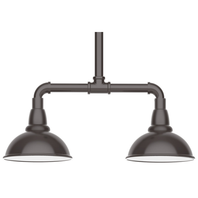 Cafe 2 Light Linear Outdoor Pendant by Montclair Light Works
