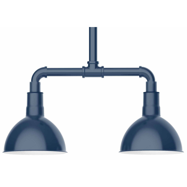 Deep Bowl 2-Light Linear Outdoor Pendant by Montclair Light Works