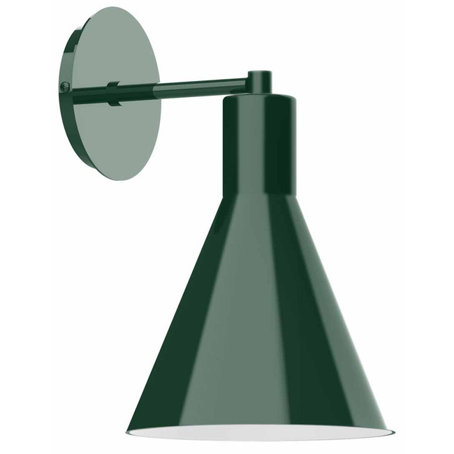 J-Series Funnel Straight Arm Wall Light by Montclair Light Works