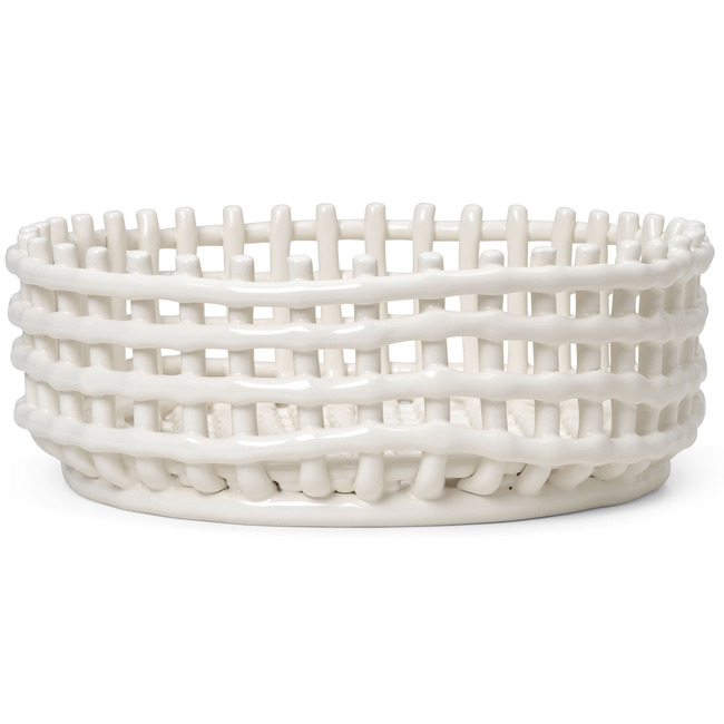 Ceramic Centerpiece Basket by Ferm Living
