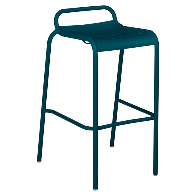 Luxembourg Bar Stool with Low Back Set of 2 by Fermob
