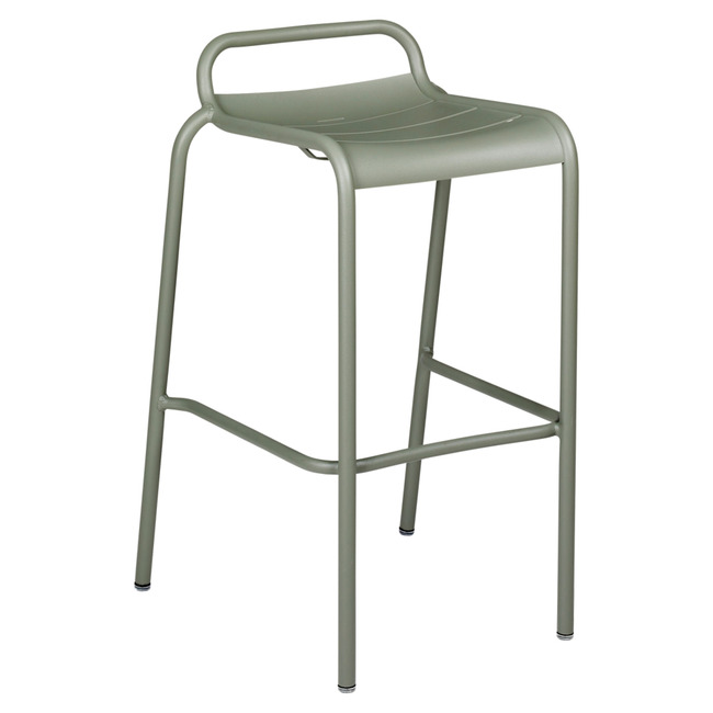 Luxembourg Bar Stool with Low Back Set of 2 by Fermob