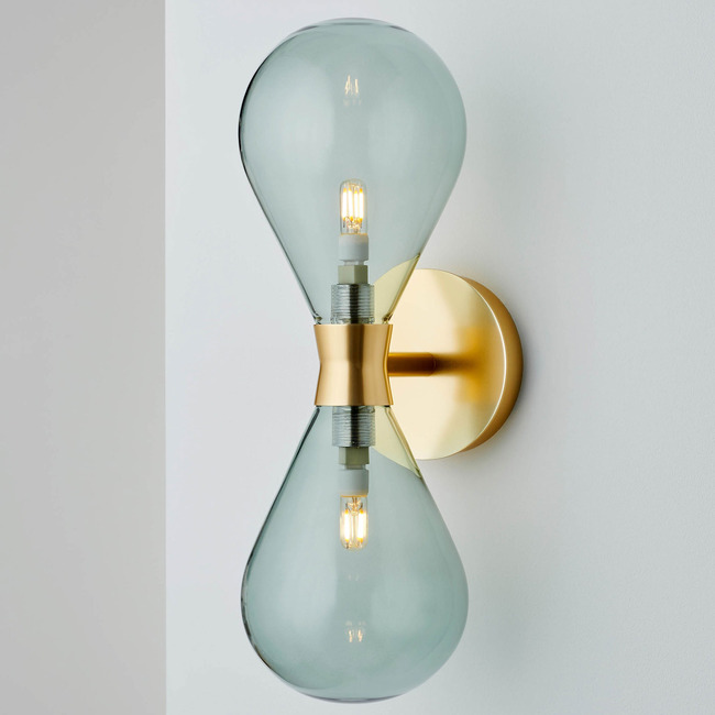 Cintola Twin Wall Sconce by Tom Kirk Lighting