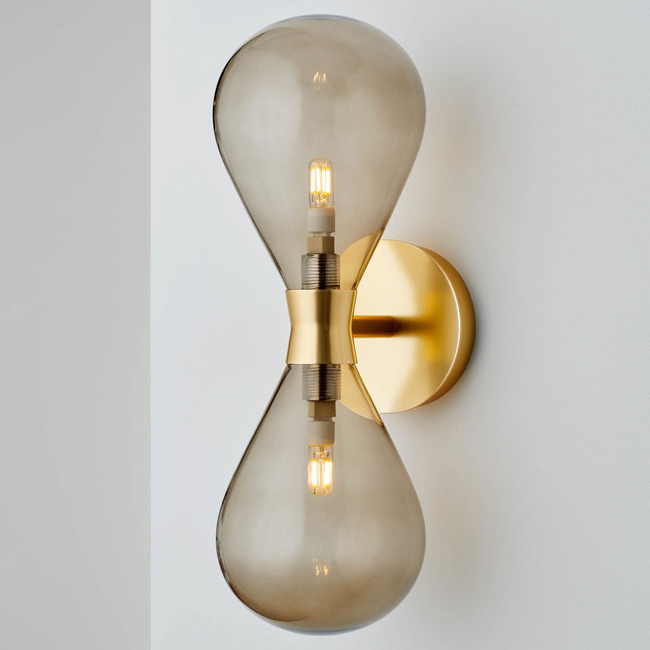 Cintola Twin Wall Sconce by Tom Kirk Lighting