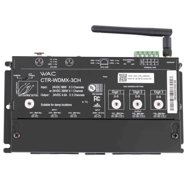 Pixels Wireless 24V DMX LED Controller by WAC Lighting