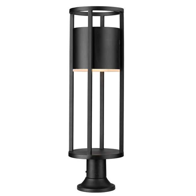 Luca Outdoor Pier Light with Simple Round Base by Z-Lite