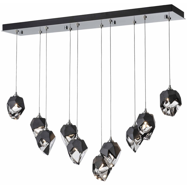 Chrysalis Small Shades Linear Multi Light Pendant by Hubbardton Forge