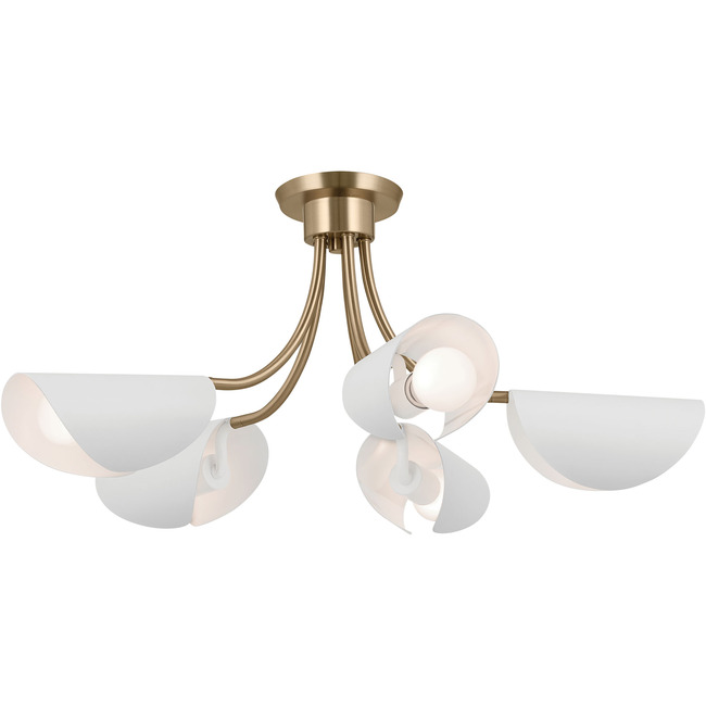 Arcus Convertible Semi Flush Ceiling Light / Chandelier by Kichler