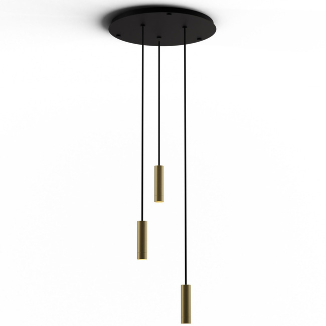Combi Round Multi-Light Cylinder Pendant by Koncept Lighting