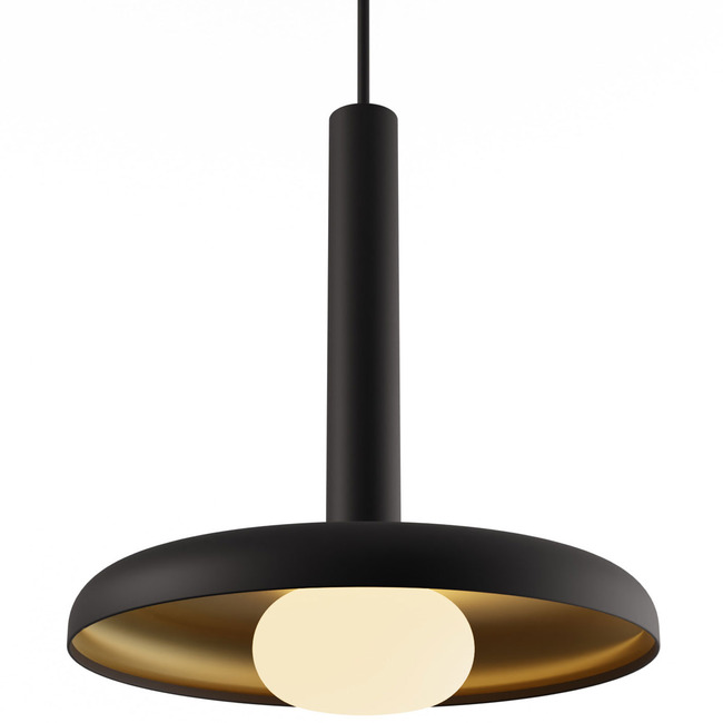 Combi Pendant with Metal Shade/Glass Ball by Koncept Lighting