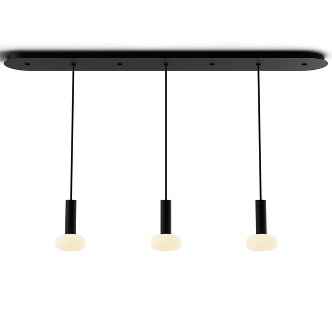 Combi Linear Multi-Light Pendant with Glass Ball by Koncept Lighting