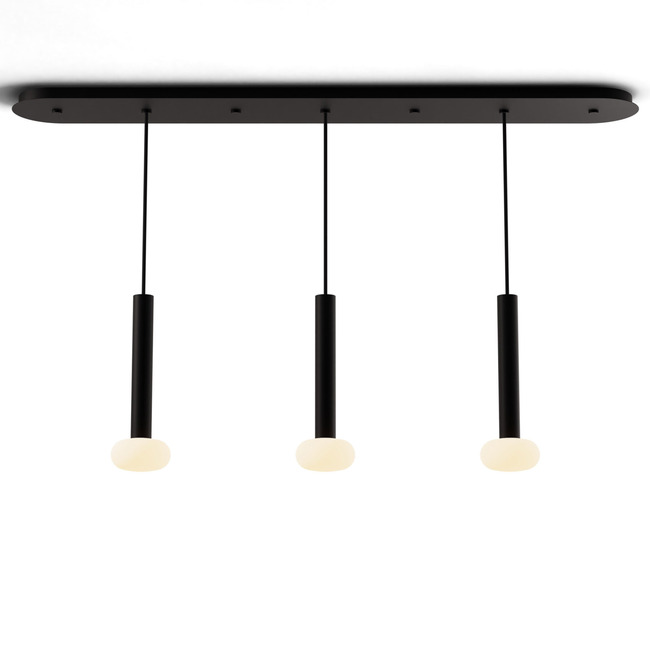 Combi Linear Multi-Light Pendant with Glass Ball by Koncept Lighting