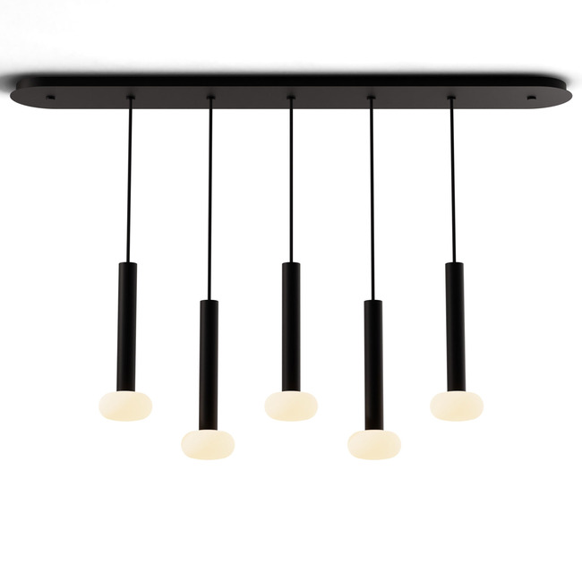 Combi Linear Multi-Light Pendant with Glass Ball by Koncept Lighting