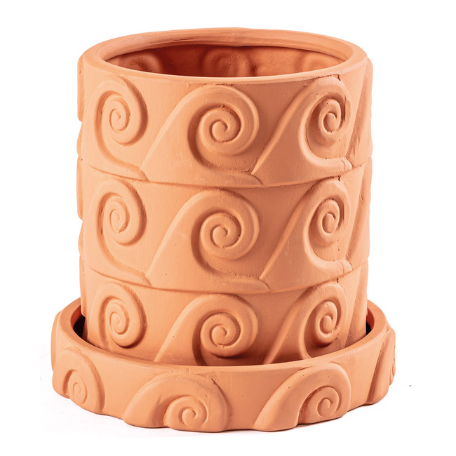 Magna Graecia Onda Vase with Saucer by Seletti