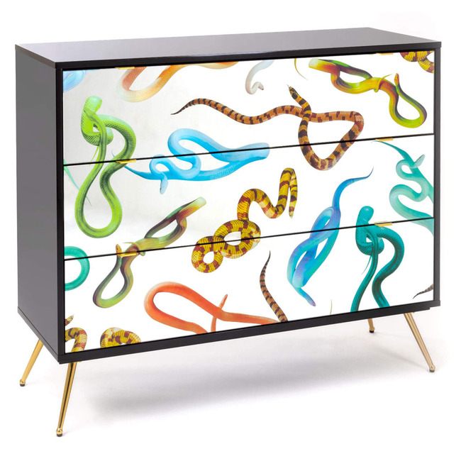 Snakes Chest of 3 Drawers by Seletti