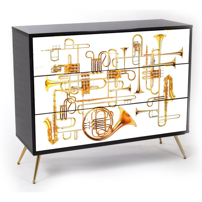 Trumpets Chest of 3 Drawers by Seletti