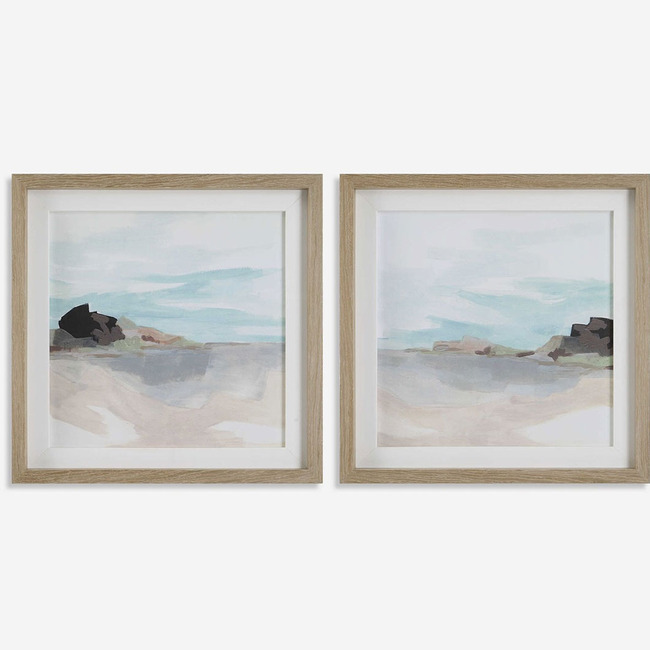 Glacial Coast Framed Prints, Set of 2 by Uttermost