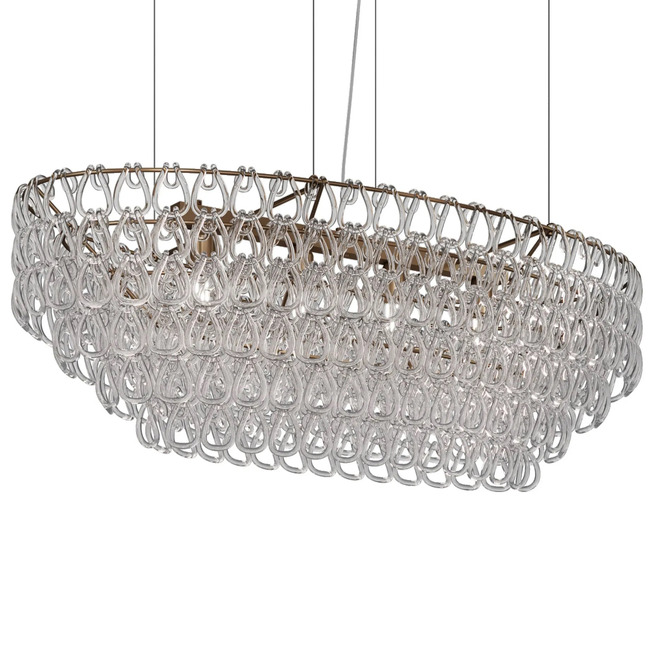 Minigiogali Oval Linear Pendant by Vistosi