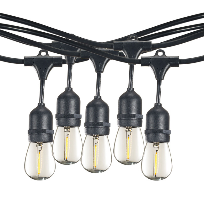 String Light Kit S14 E26 Base 30 Foot/12-Socket 2-PACK by Bulbrite