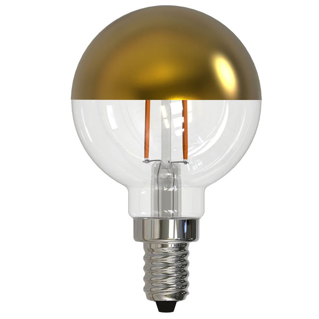 G16.5 Half Gold Candelabra Base 2.5W 120V 2700K 90CRI 4-PACK by Bulbrite