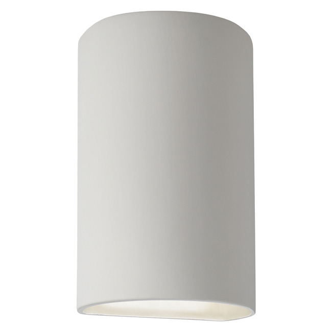 Ceramic Cylinder Up / Down Outdoor Wall Sconce by Justice Design