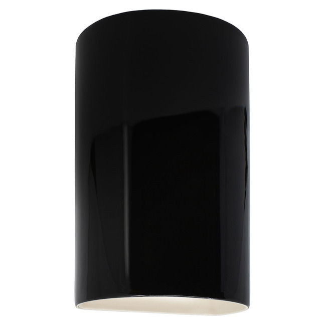 Ceramic Cylinder Up / Down Outdoor Wall Sconce by Justice Design