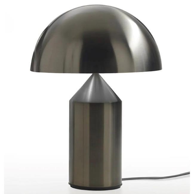 Atollo Satin Black Nickel Table Lamp by Oluce Srl