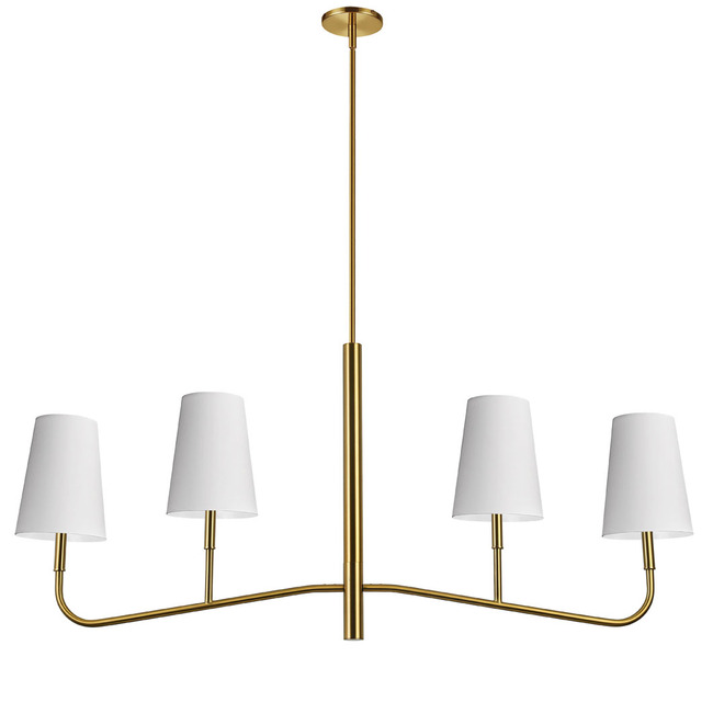 Eleanor Linear Taper Shade Chandelier by Dainolite