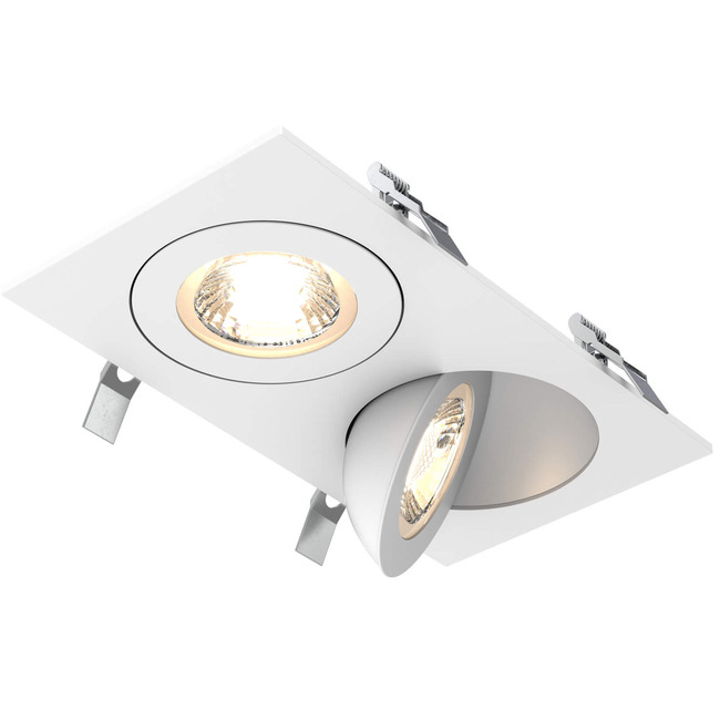Pivot 4 Inch Round Color-Select Duo Flat Gimbal Downlight by DALS Lighting