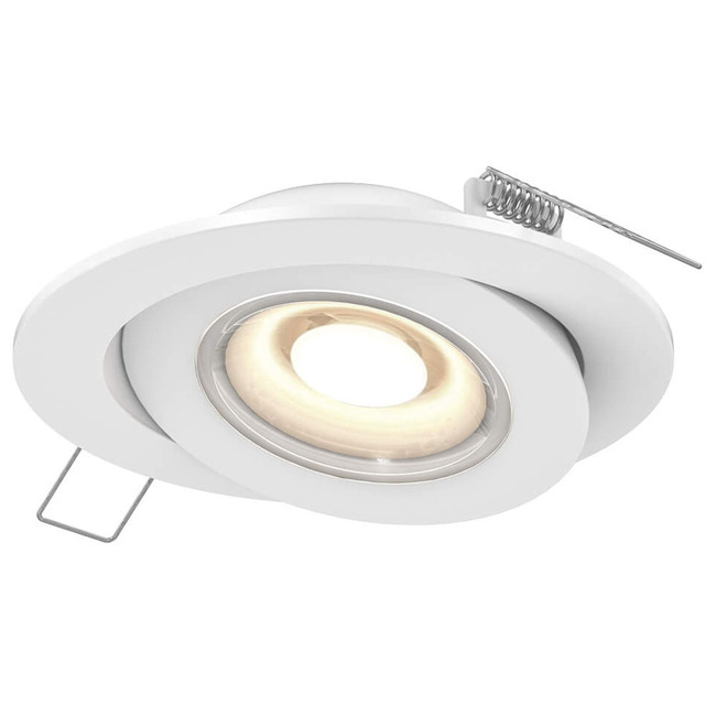 Pivot 4IN Round 120-277V Color-Select Flat Gimbal Downlight by DALS Lighting