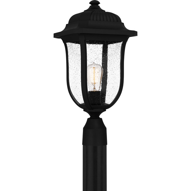Mulberry Outdoor Post Light with Round Fitter by Quoizel