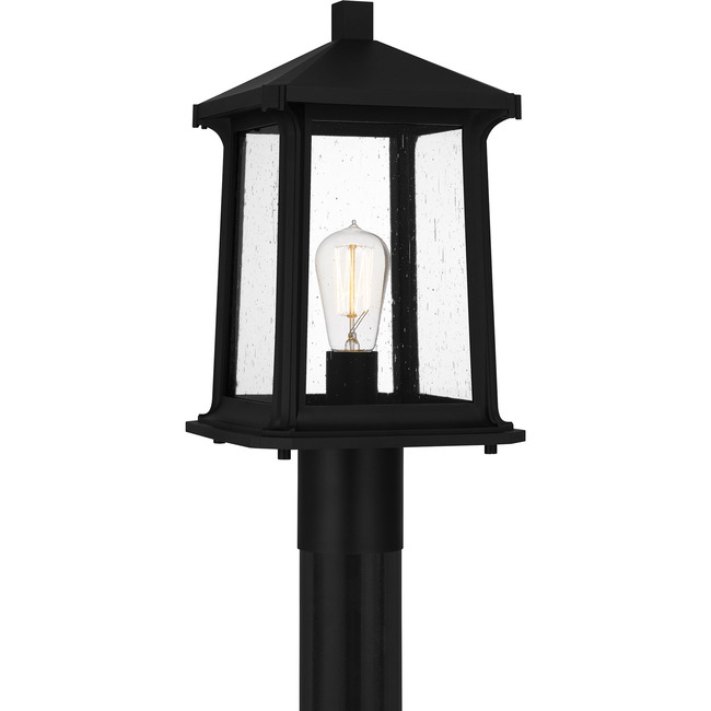 Satterfield Outdoor Post Light with Round Fitter by Quoizel