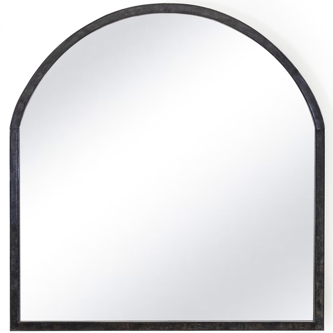 Knox Leather Mantle Mirror by Regina Andrew