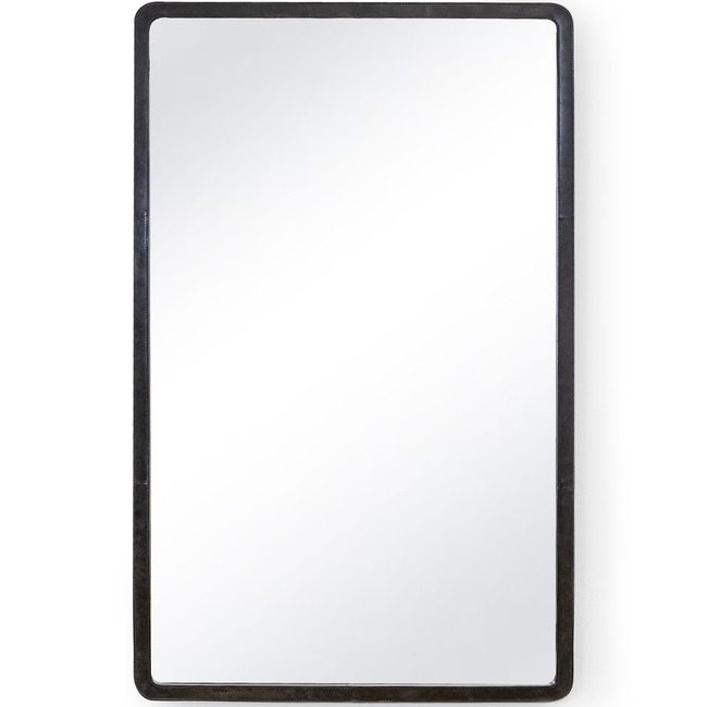 Knox Leather Rectangle Mirror by Regina Andrew