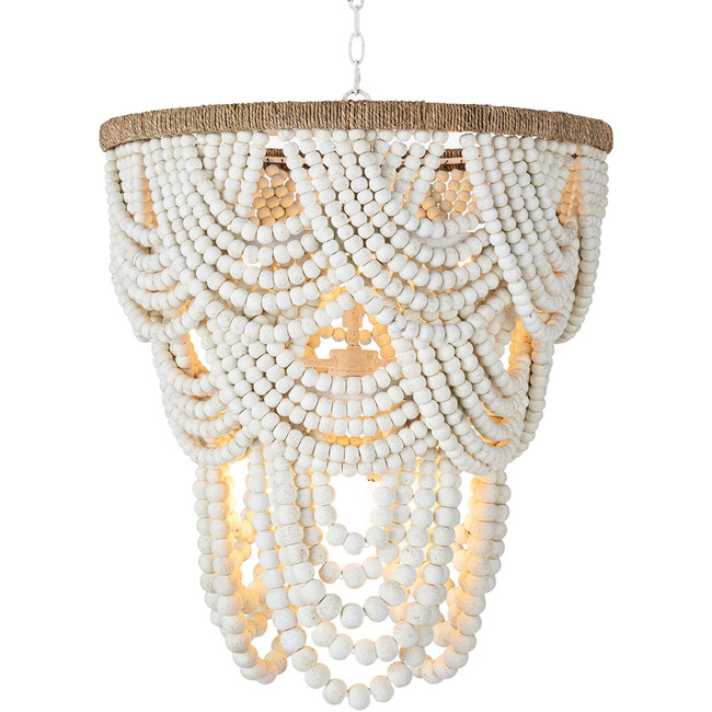 Lorelei Wood Bead Chandelier by Regina Andrew