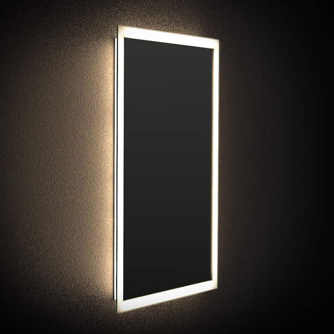 Classic L02I Vertical Full Frame Edge Indirect LED Mirror by Matrix Mirrors
