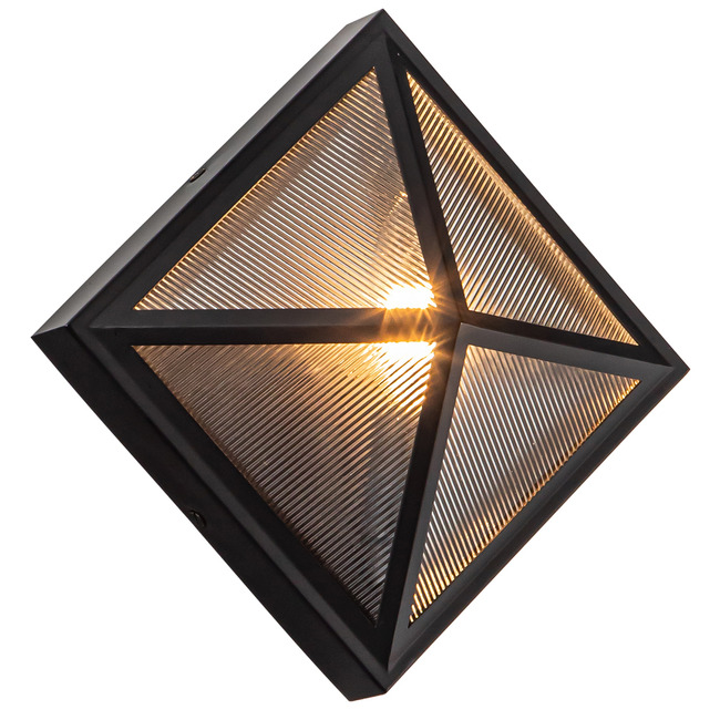 Cairo Diamond Outdoor Wall Sconce by Alora