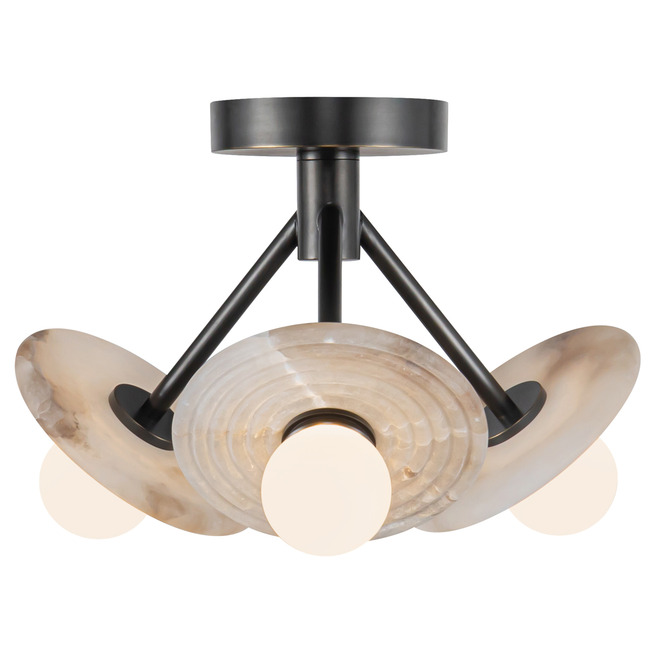 Dahlia Semi Flush Ceiling Light by Alora