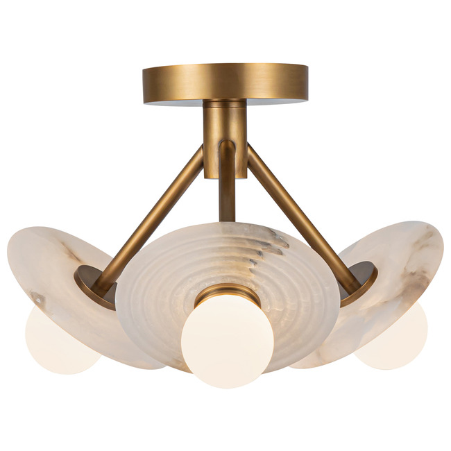 Dahlia Semi Flush Ceiling Light by Alora