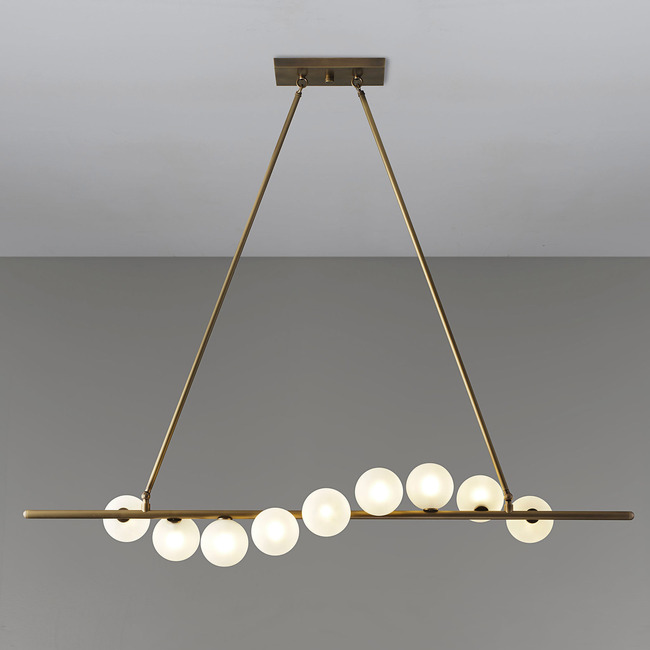 Nautilus Linear Chandelier by Blueprint Lighting